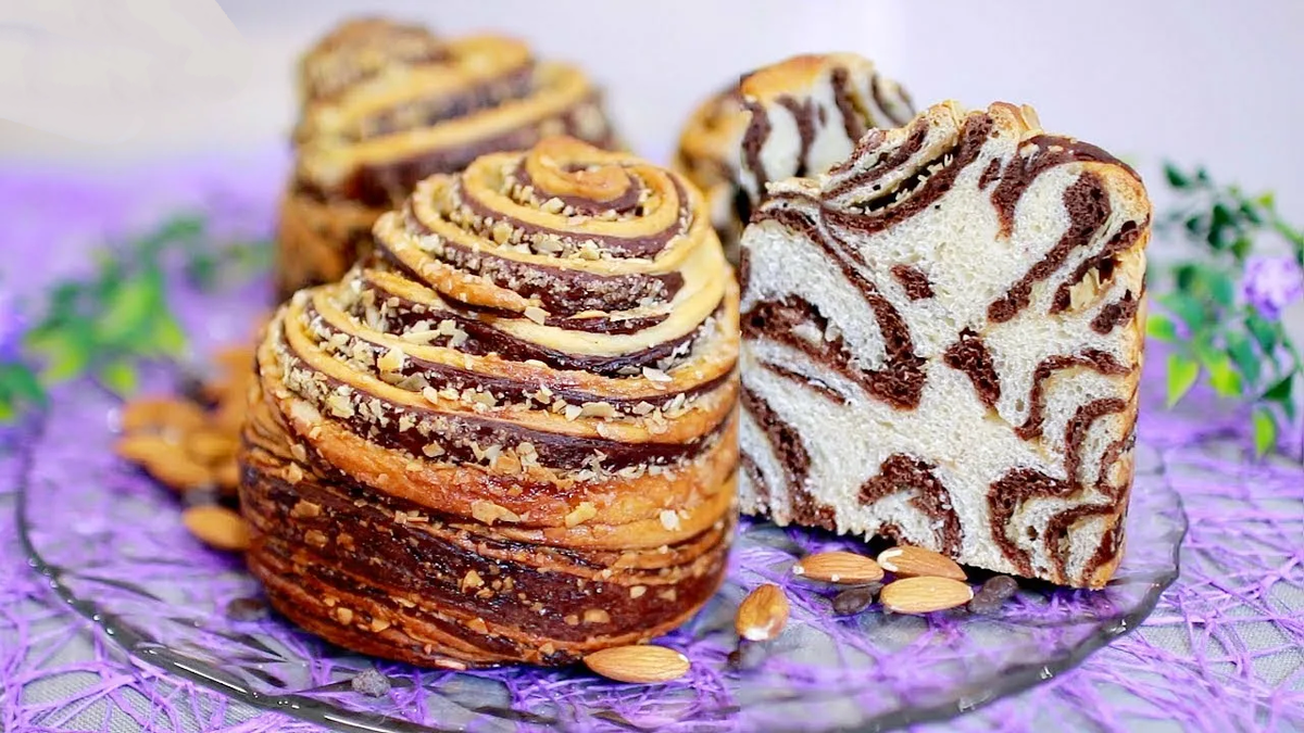 Пасхальный кулич Краффин зебра 