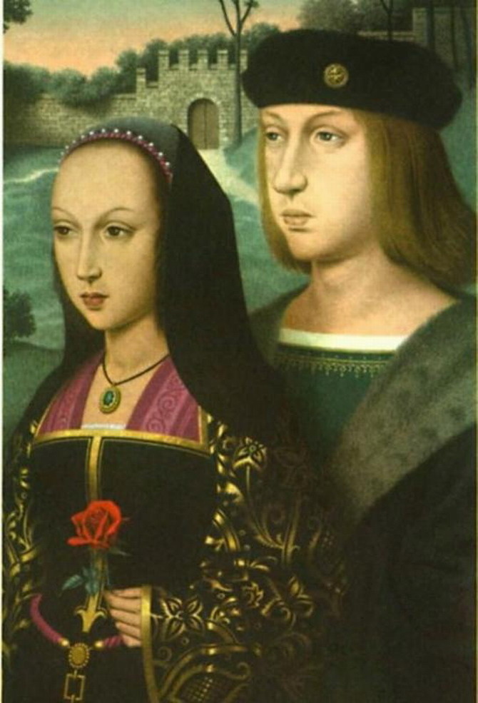 Хуана Безумная и Филипп Первый Красивый, около 1500 года.