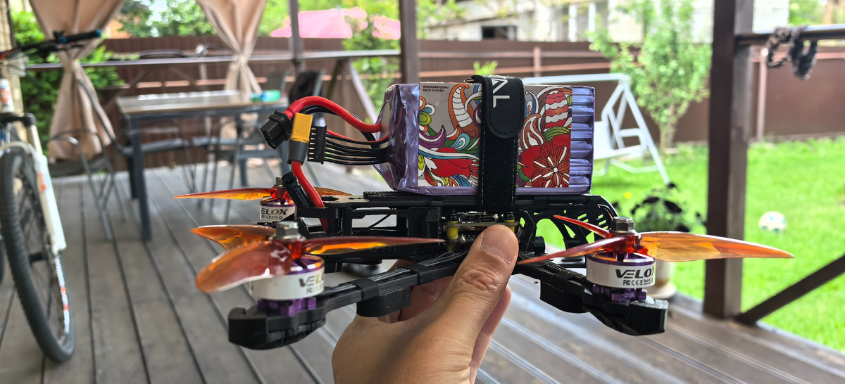 Мой дрон с аккумулятором GNB HV 3000 mAh