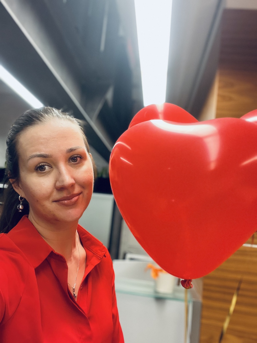 На работе в День Св. Валентина 