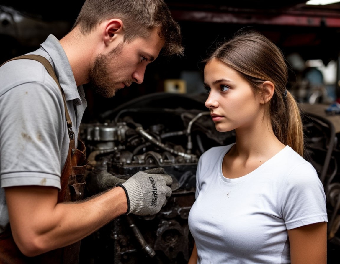 Их взгляды встретились. Изображение сгенерировано нейросетью. 