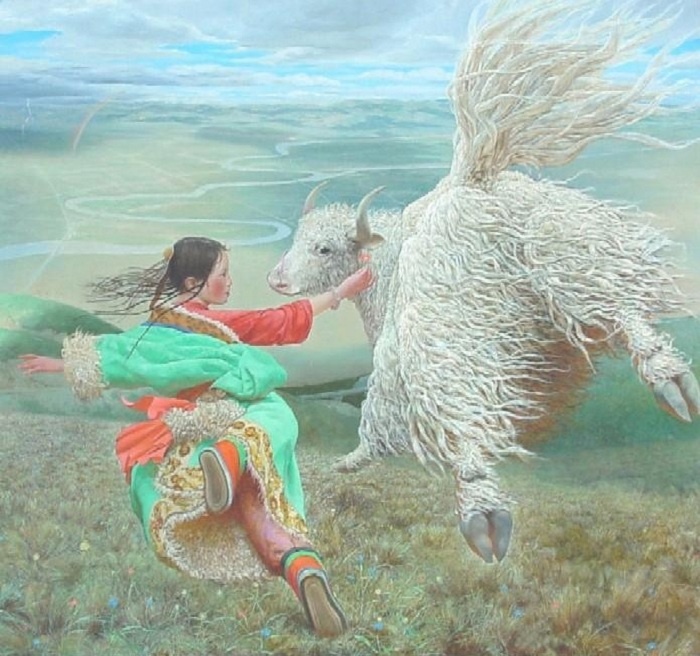  Картина художника Ванга Игуана