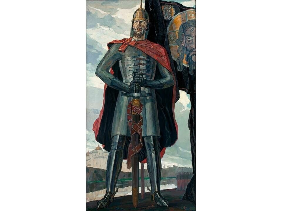 ФРАГМЕНТ  ТРИПТИХА  РУССКИЙ КНЯЗЬ АЛЕКСАНДР НЕВСКИЙ.