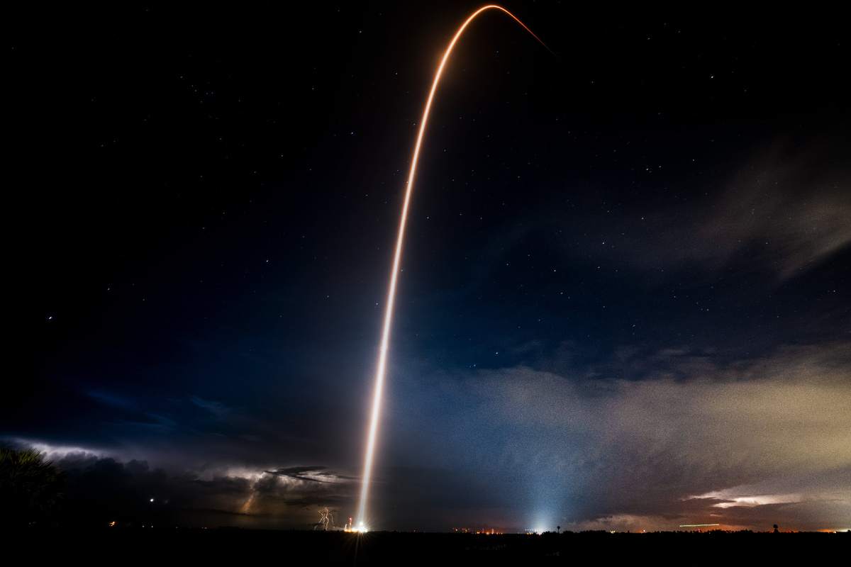 Траектория взлета SpaceX Fram2