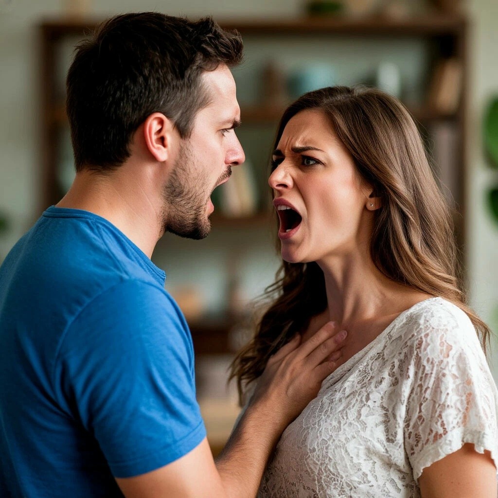 Муж злится