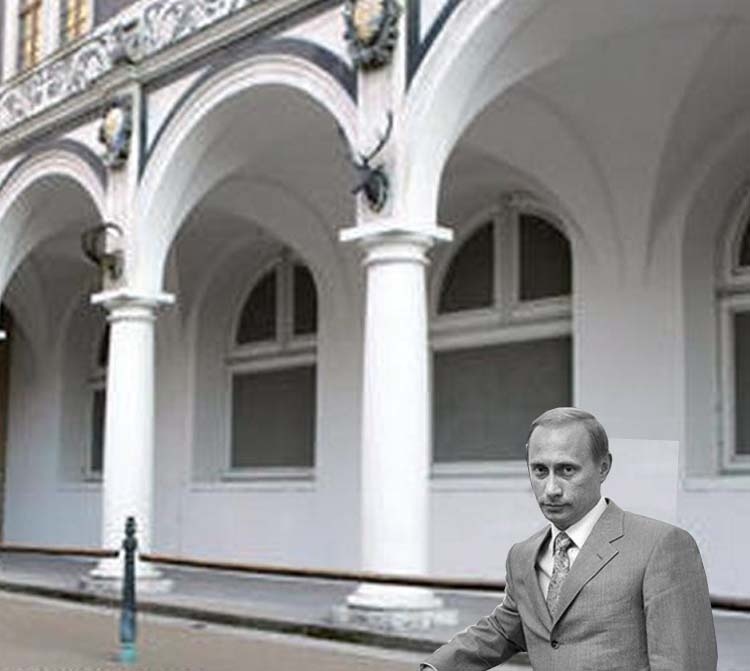 ГДР. Дрезден. В.Путин. 