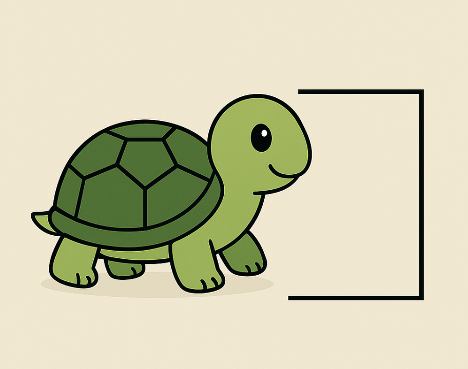 turtle — это стандартный модуль Python, основанный на идее управления "черепашкой" (по сути — стрелочкой)