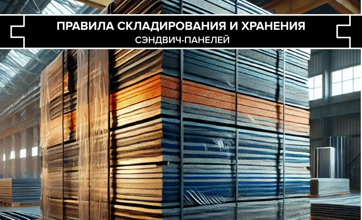 Правила складирования и хранения сэндвич-панелей