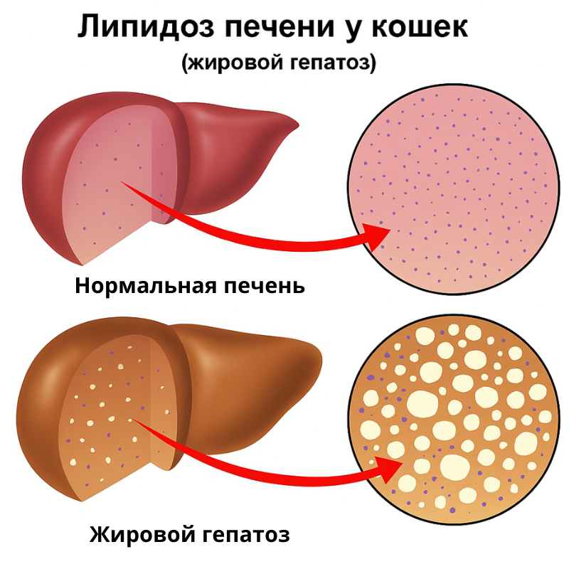 Липидоз печени у кошек