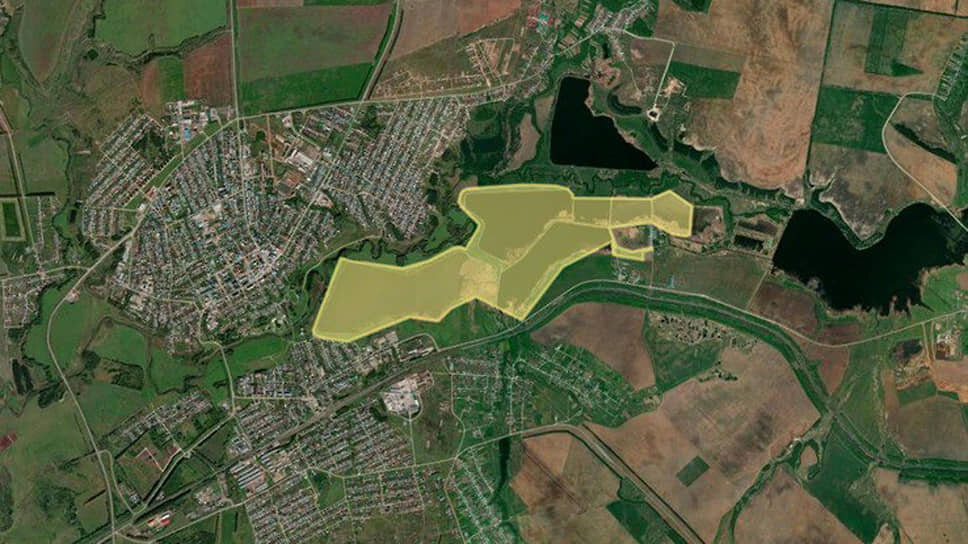 Спорный земельный участок с шестью озерами рядом с Арском.📷Фото: Публичная кадастровая карта