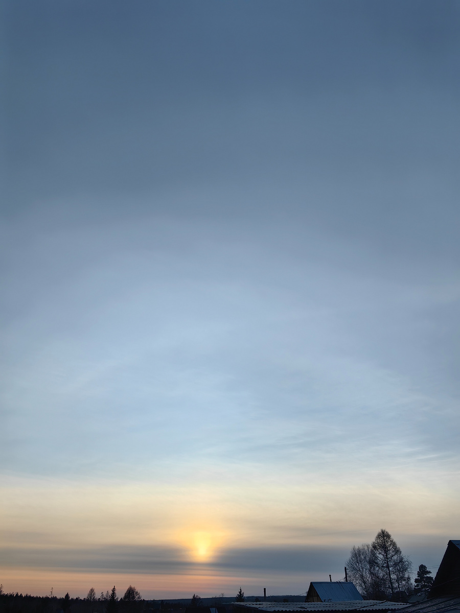 Такой вот вчера был закат