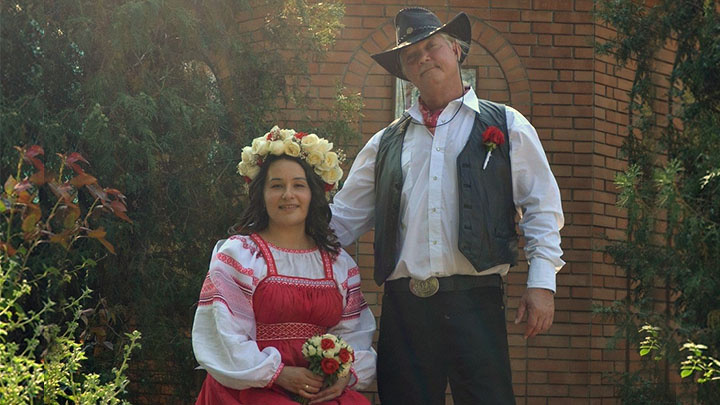    Рассел говорил, что они вдвоём - как Руслан и Людмила. Фото предоставлено Людмилой Бентл