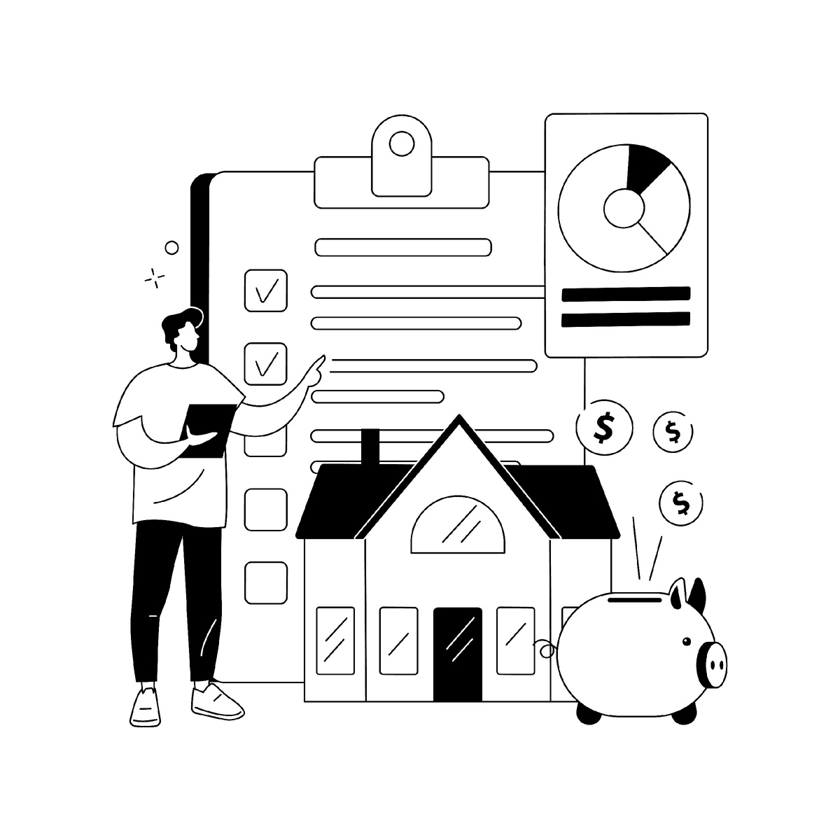 Изображение взято с сайта freepik.com. «Платите меньше сейчас — спокойно живите потом! 📉 #ВыгодаСоСбером».  