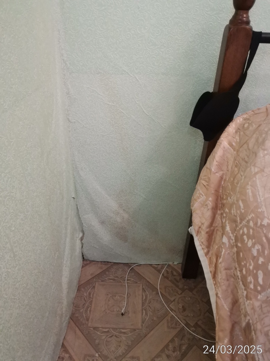 Протечка по двум стенам