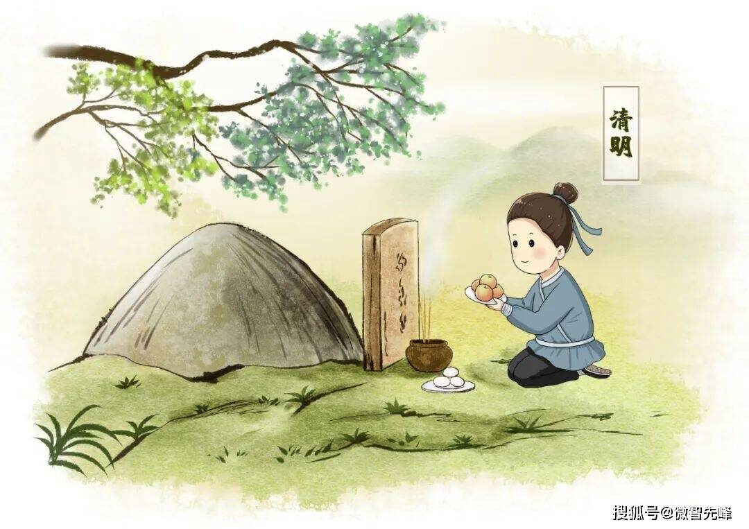 Другое название Праздника Цин Мин - День подметания могил (扫墓节, Sǎomùjié). Источник изображения: baidu.com