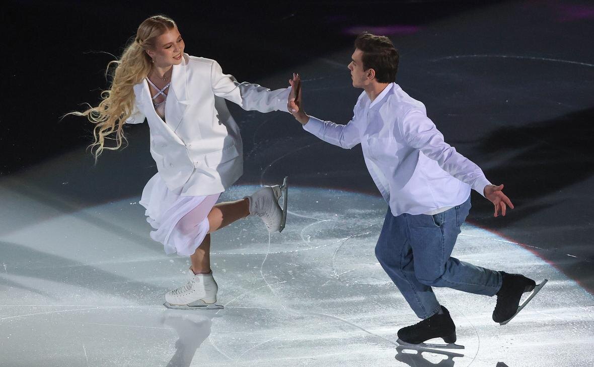    Александра Трусова и Макар Игнатов Фото: Александр Демьянчук / ТАСС Георгий