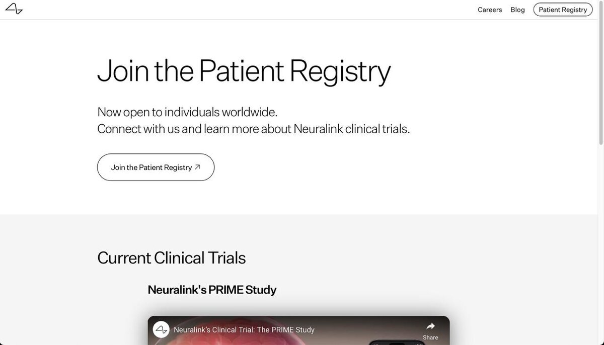 Программа клинических испытаний первого интерфейса «мозг-компьютер»