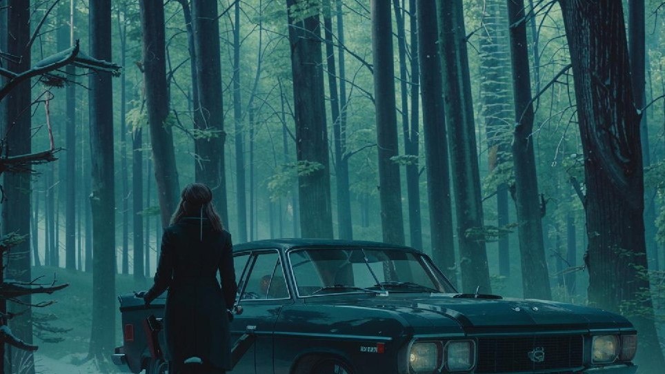 И.И.ночь лес опасность.