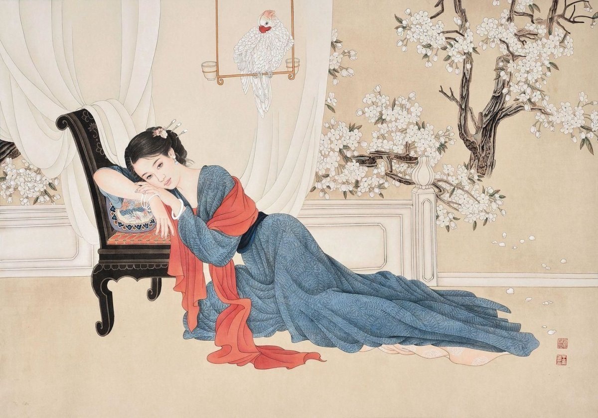 Художники Чжао Гоцзин и Ван Мэйфан