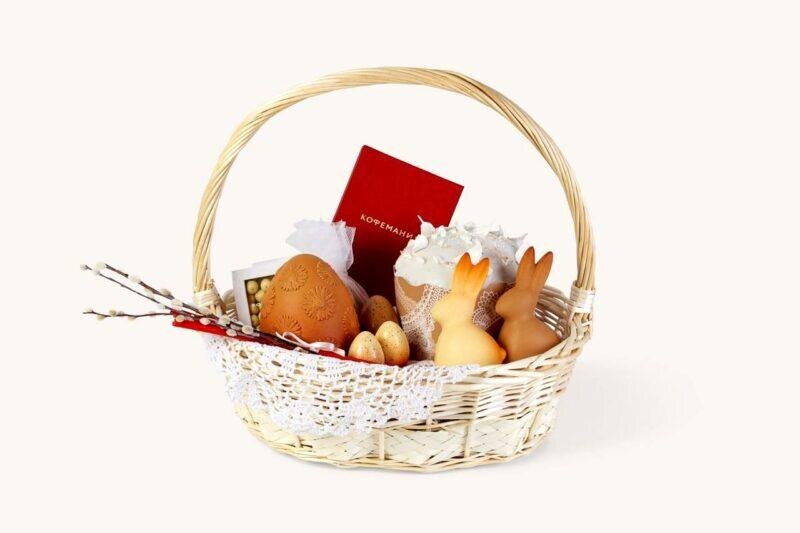 Пасхальная корзина от «Кофемании». Фото: Кофемания. Фотография взята из открытых источников.  📷
