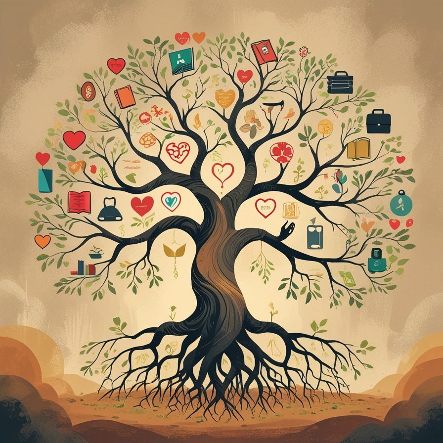 Человек с развитой системой ценностей, как дерево с мощной корневой системой.