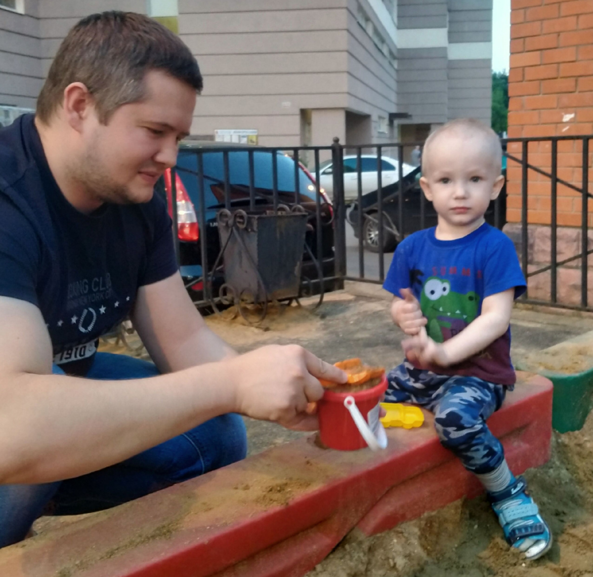 Илья Сергеевич с сыном Дмитрием