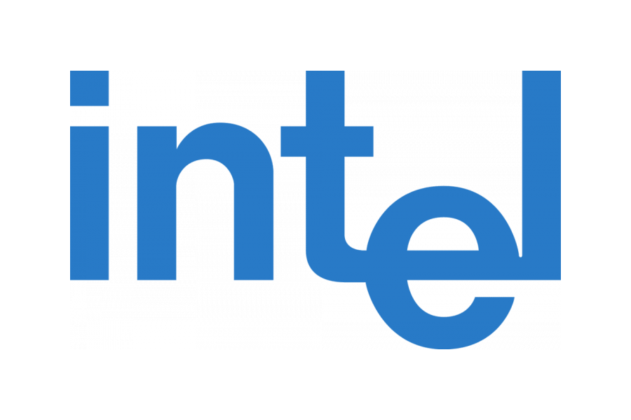 Логотип компании Intel с 1968 по 2005 годы.
