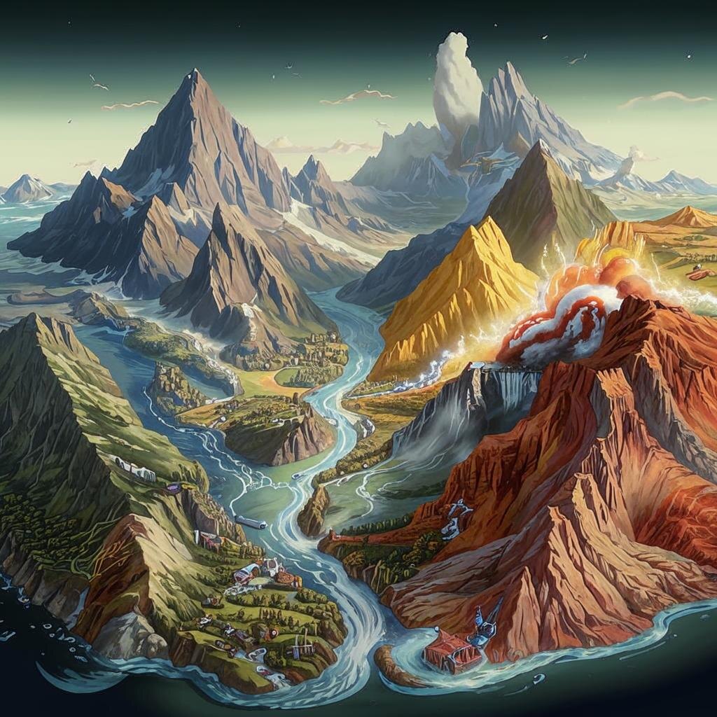 Формирование горных хребтов