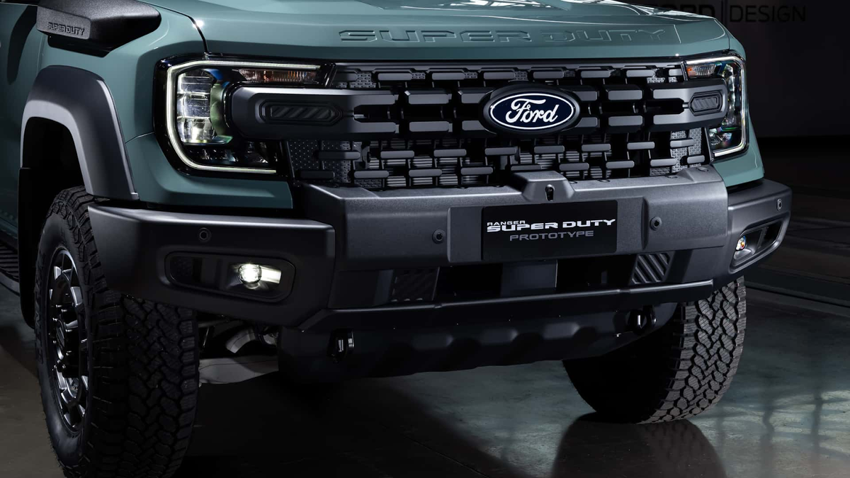 Оформление передней части пикапа