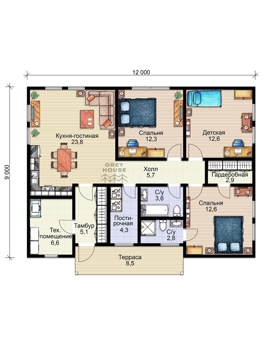 Планировка дома