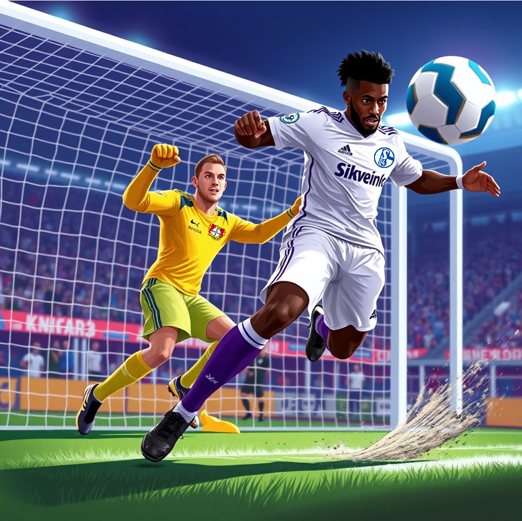 Мусса Силла в матче против "Байера