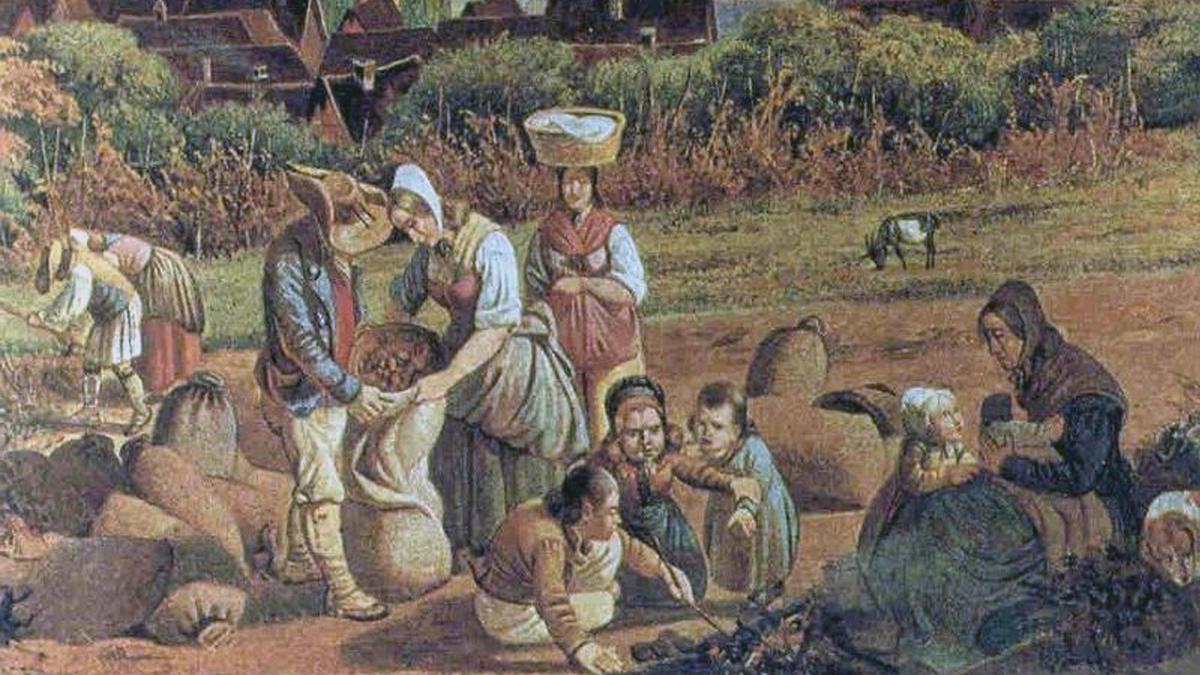 крестьяне в поле