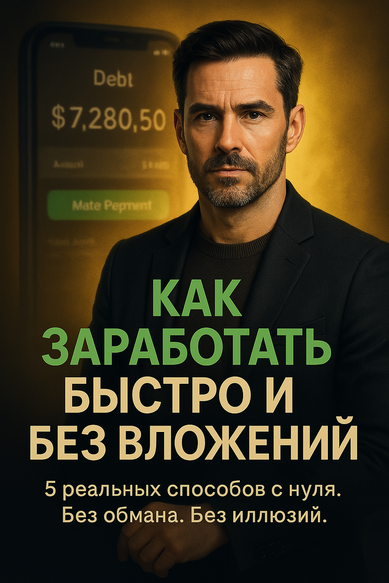 Как заработать быстро и без вложений.