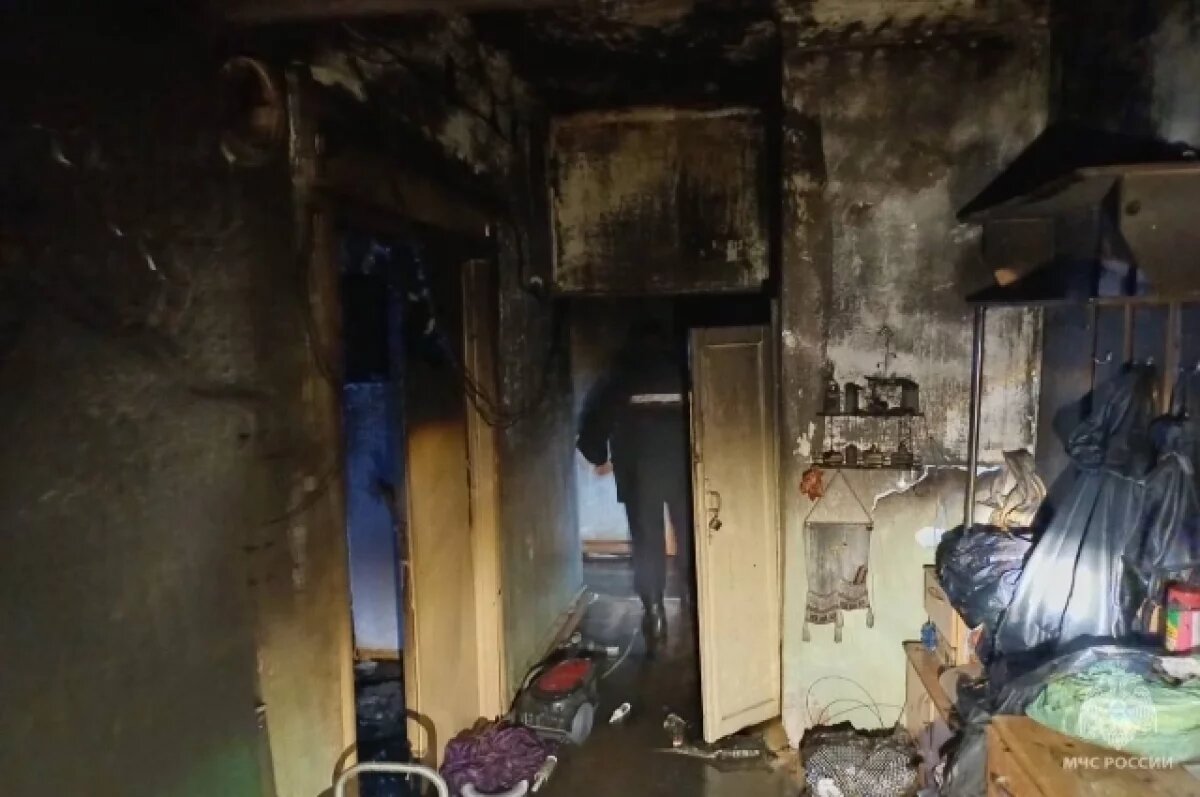    Женщина погибла при пожаре в Копейске из-за непотушенной сигареты