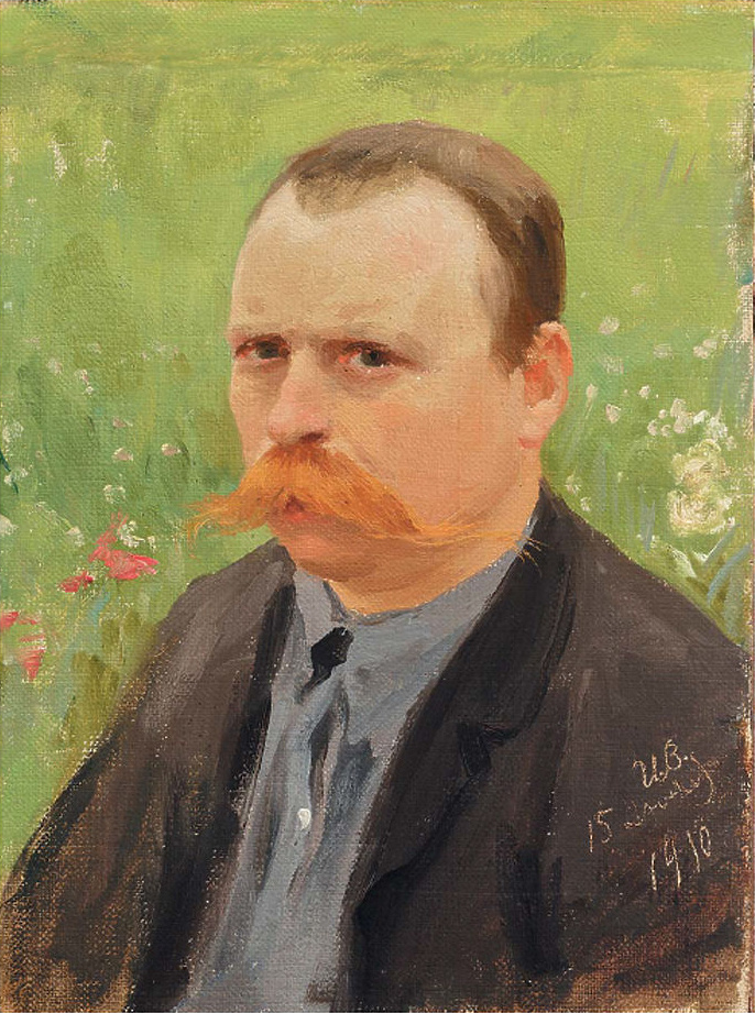 Иван Алексеевич Владимиров. Автопортрет, 1910 г.