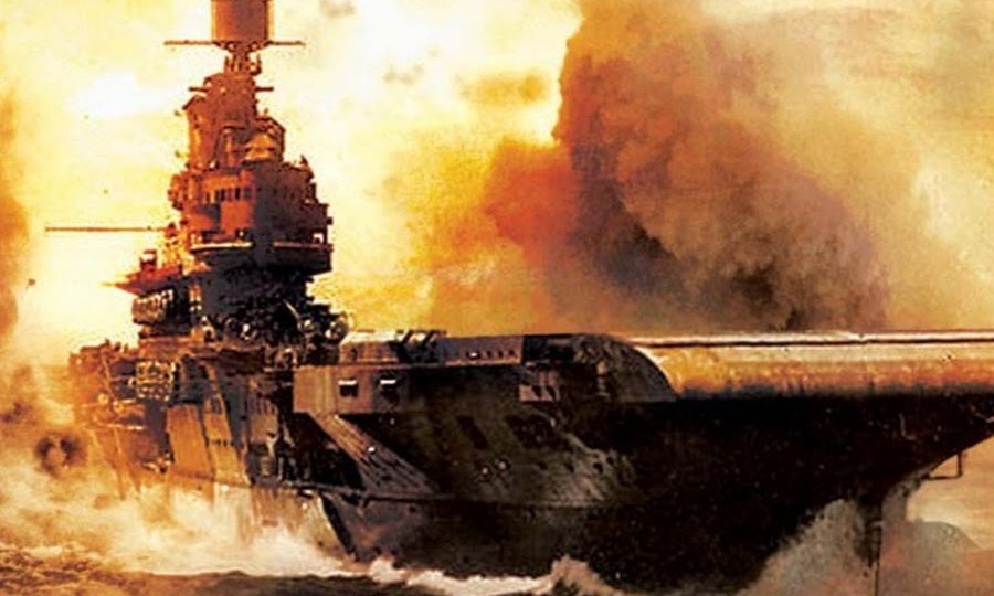 Испытание на прочность! Авианосец "Илластриес" под немецкими бомбами.