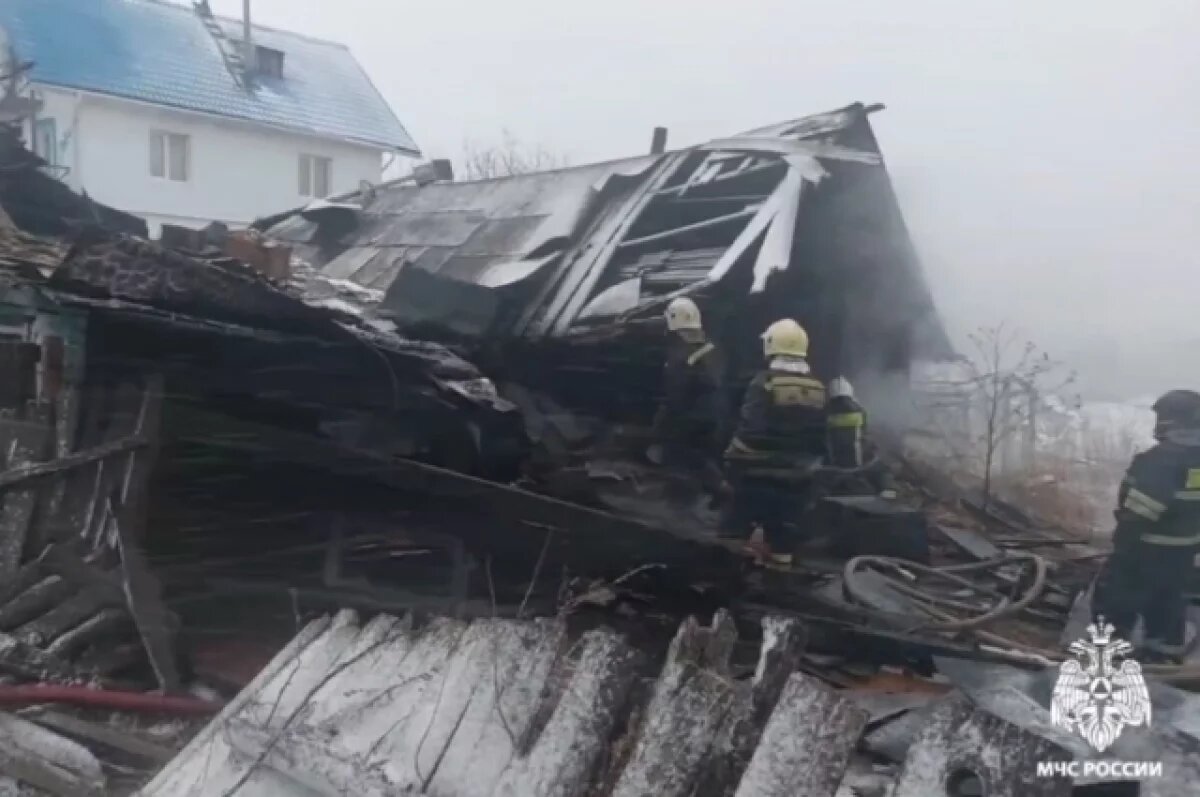    В селе Богашево Томского района загорелся частный дом