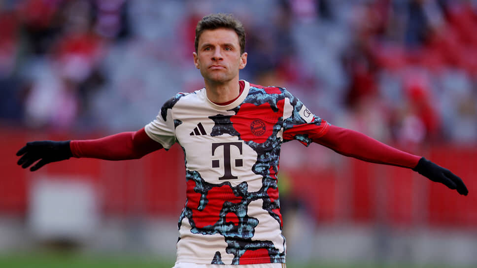 Звезда мюнхенской «Баварии» и сборной Германии Томас Мюллер.📷Фото: Leonhard Simon / Reuters