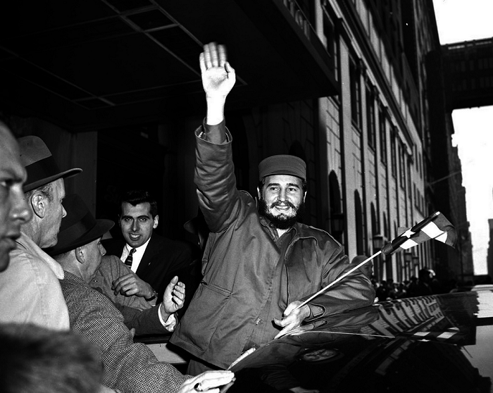 Фидель Кастро в США.