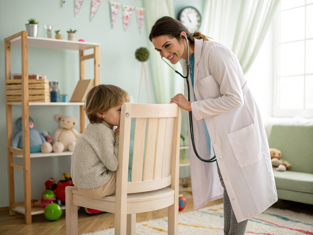 Человек в белом халате должен ассоцироваться у ребенка с добром, а не злом.