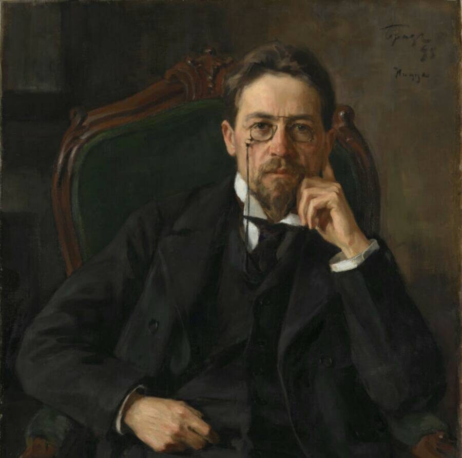 Портрет Чехова. Художник: Осип Браз. 1898 г.