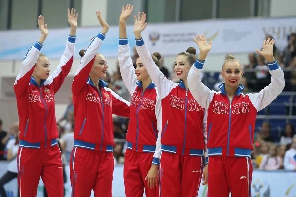    Российские гимнастки. Фото © ТАСС / Егор Алеев