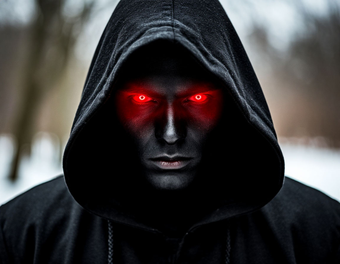 ИИ Незнакомец в чёрном капюшоне