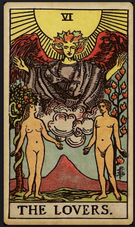 Таро Уэйта. 6 Аркан - Влюбленные. 