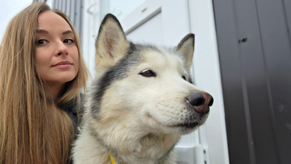 Я и моя самая старая из собак... 16-й год!