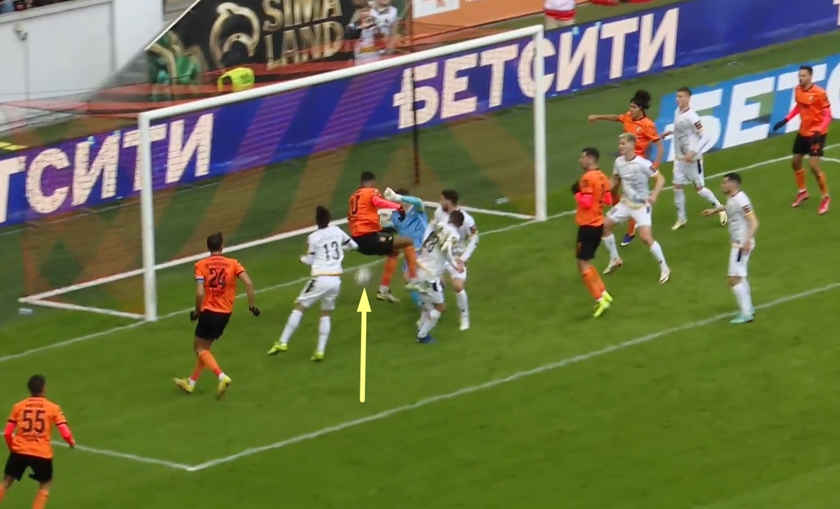 Первый гол "Урала". Источник: сайт /www.championat.com