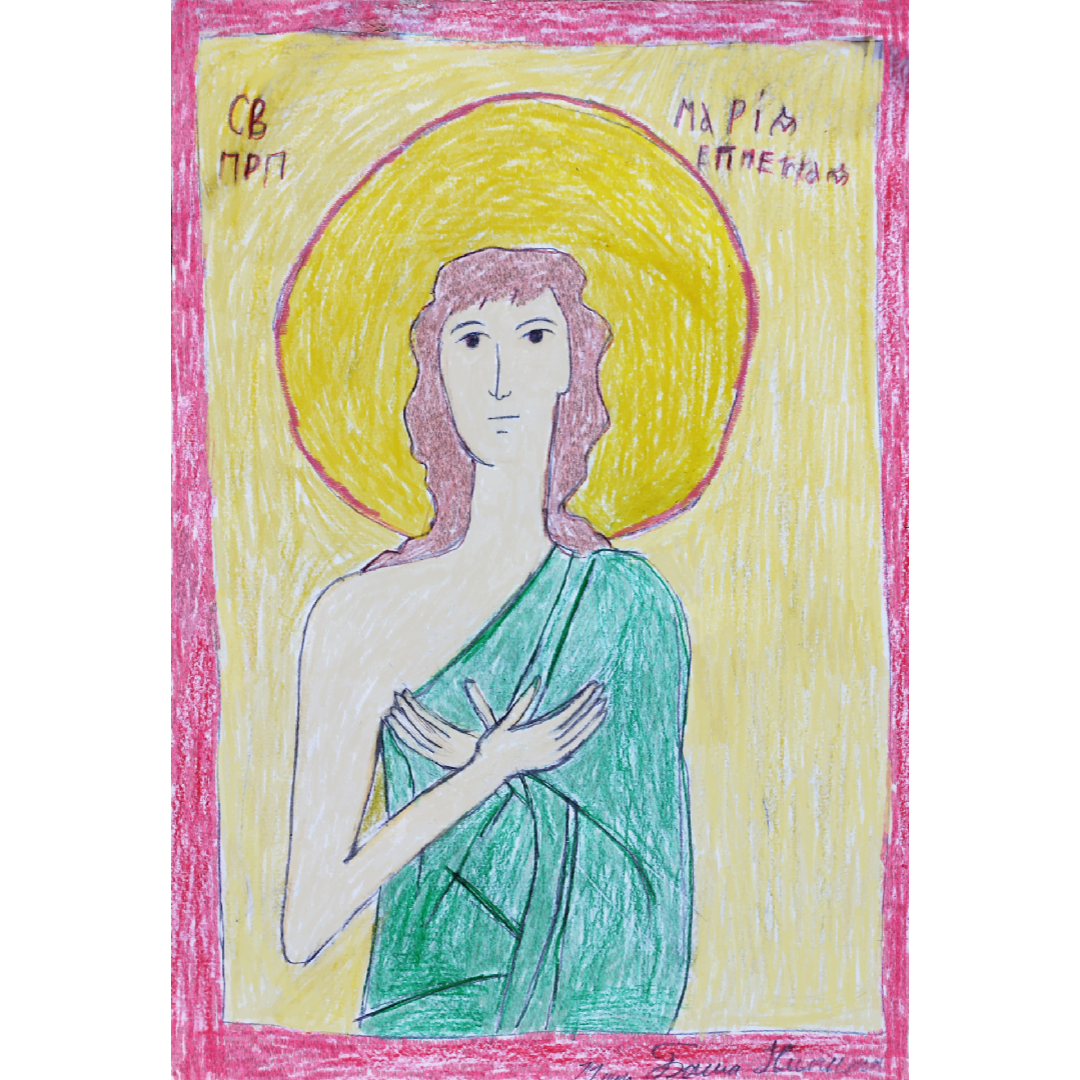 Рисунок ученика Школы иконописи для детей Екатерины Муравьевой