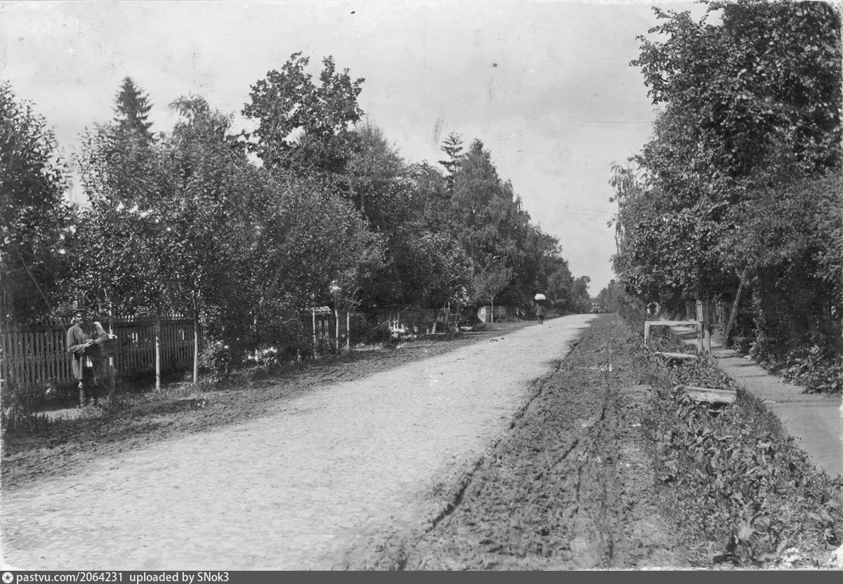 Село Останкино. Свибловская улица, 1900 – 1910 г. Источник https://pastvu.com/p/2064231. 