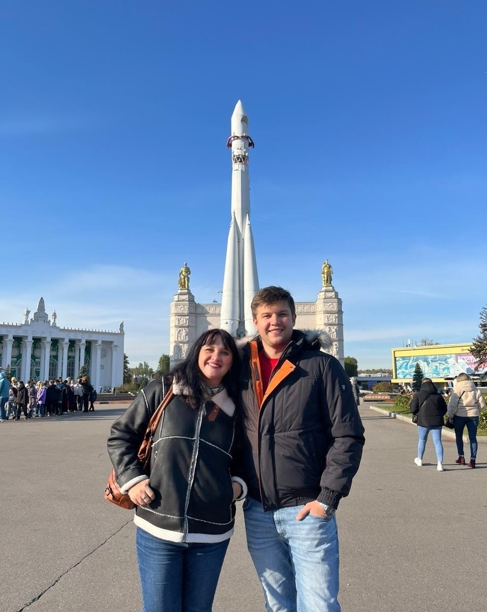 С сыном гуляем, конец сентября 2024