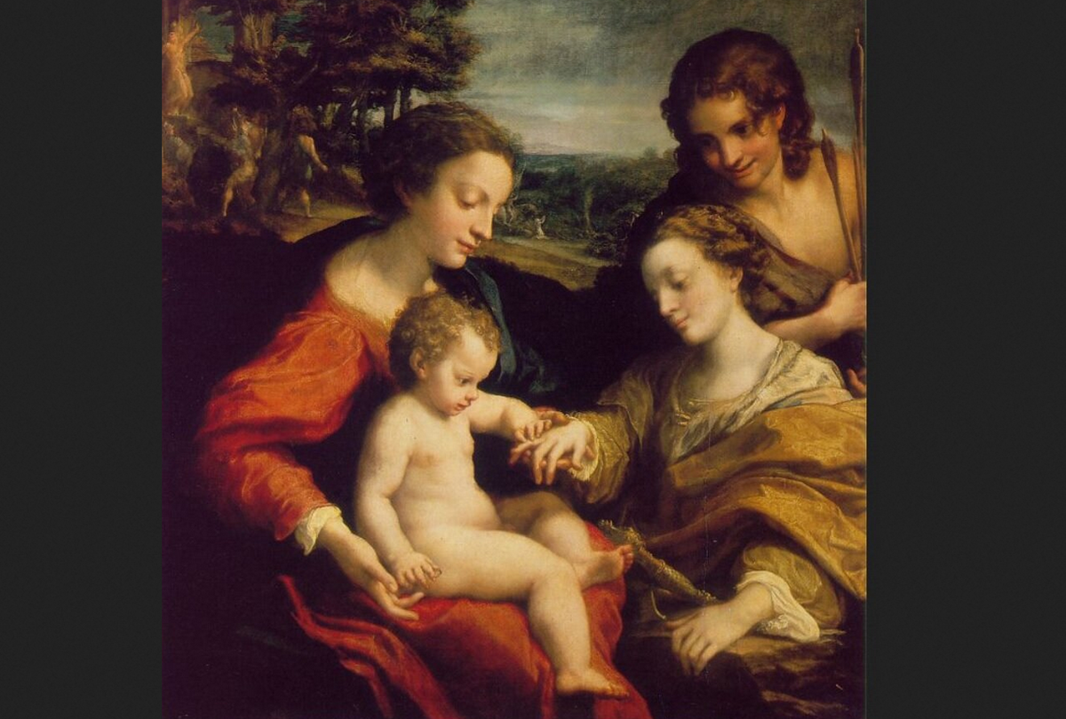 Корреджо. "Обручение св. Екатерины"